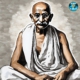 100008 Gandhi In The Light Of Contemplation