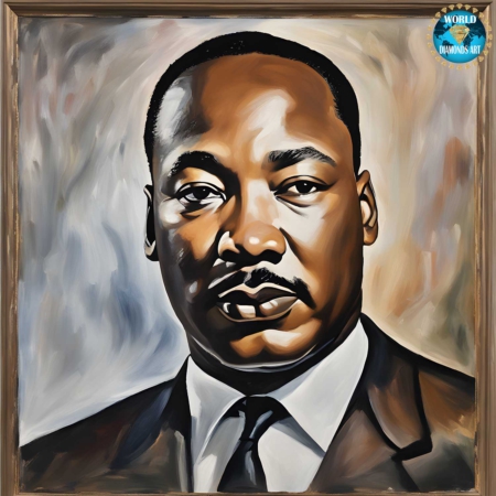 100010 Visionär Im Öl Martin Luther King Jr