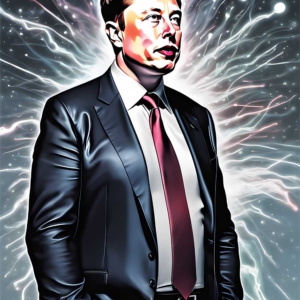 100016 Elon Musk Between Earth And Stars