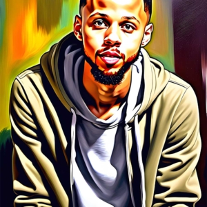 100024 Deep In Thought Stephen Curry